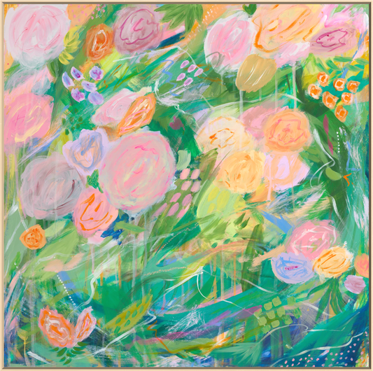 Green Blooms - Print On Fine Art Paper